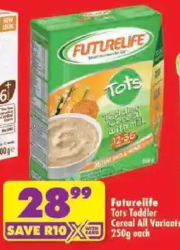 Shoprite Futurelife Tots Toddler Cereal offer