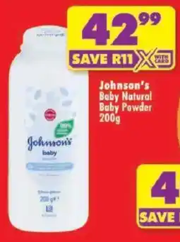 Shoprite Johnson's Baby Natural Baby Powder offer