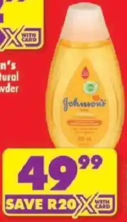 Shoprite Johnson's Baby Pure & Gentle Daily Care Baby Shampoo offer