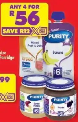 Shoprite Purity Fruit & Oat Porridge offer