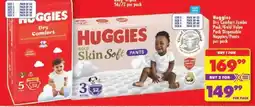 Shoprite Huggies Dry Comfort Jumbo Pack/ Gold Value Pack Disposable Nappies/ Pants offer