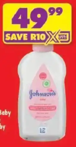 Shoprite Johnson's Baby Oil offer