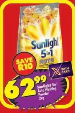 Shoprite Sunlight 5in1 Auto Washing Powder offer