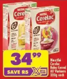 Shoprite Nestlé Cerealc Baby Cereal offer