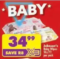 Shoprite Johnson's Baby Wipes offer