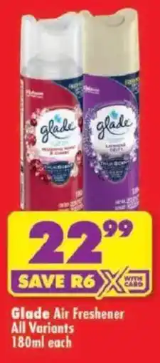 Shoprite Glade Air Freshener offer