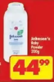 Shoprite Johnson's Baby Powder offer