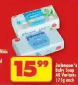 Shoprite Johnson's Baby Soap offer