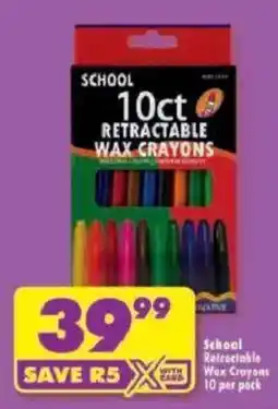 Shoprite School Retractable Wax Crayons offer