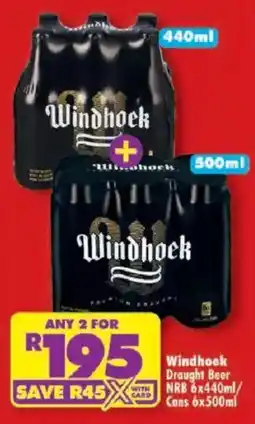Shoprite Windhoek Draught Beer offer