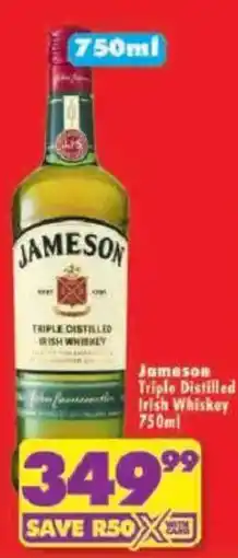 Shoprite Jameson Triple Distilled Irish Whiskey offer