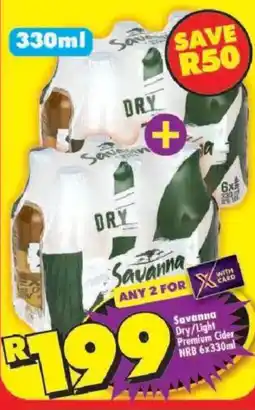 Shoprite Savanna Dry/Light Premium Cider offer