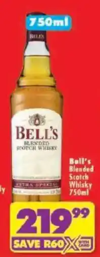 Shoprite Bell's Blended Scotch Whisky offer