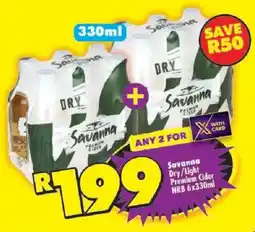 Shoprite Savanna Dry/Light Premium Cider offer