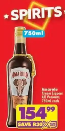 Shoprite Amarula Cream Liqueur offer