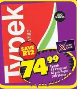 Shoprite Typek white offer