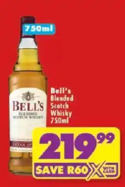 Shoprite Bell's Blended Scotch Whisky offer
