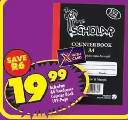 Shoprite Scholar Counter Book offer