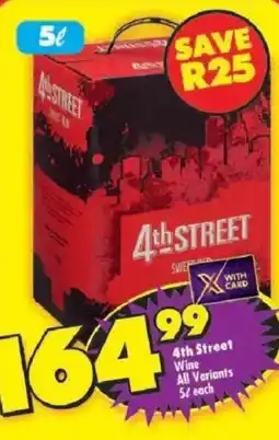 Shoprite 4th Street Wine offer