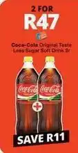 Checkers Hyper Coca cola - original taste less sugar soft drink offer