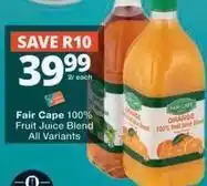 Checkers Hyper Fair cape - 100% fruit juice blend offer