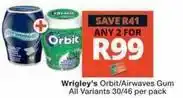 Checkers Hyper Orbit - /airwaves gum all variants 30/46 per pack offer