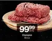 Checkers Champion - champion mince offer