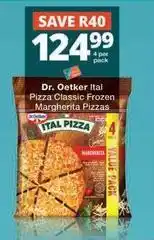 Checkers Frozen - pizza classic margherita pizzas offer