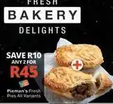 Checkers Pieman's fresh pies offer