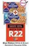 Checkers Blue ribbon - sandwich squares offer