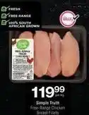 Checkers Free-range chicken breast fillets offer