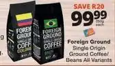 Checkers Single origin ground coffee/beans all variants offer