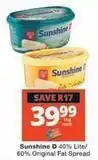 Checkers 40% lite/ 60% original fat spread offer