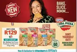 Checkers Dr. oetker - ital pizza foldover all variants offer