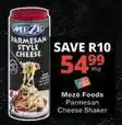 Checkers Parmesan style cheese shaker offer