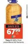 Checkers 100% fruit juice blend offer