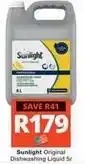 Checkers Sunlight - original dishwashing liquid offer