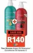 Checkers Argan oil shampoo/conditioner offer
