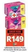 Checkers Libresse - sanitary pads offer