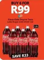 Checkers Coca cola - original taste less sugar cold drink offer