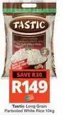 Checkers Tastic - long grain parboiled white rice offer