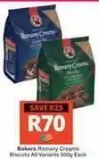 Checkers Bakers - romany creams biscuits offer