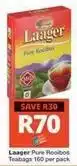 Checkers Laager - pure rooibos teabags 160 per pack offer