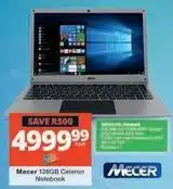 Checkers Mecer - 128gb celeron notebook offer