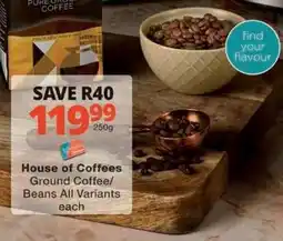Checkers Ground coffee/beans all variants offer