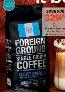 Checkers Foreign ground single origin coffee guatemala offer