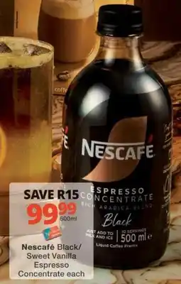 Checkers Nescafé - espresso concentrate black offer