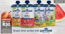 Checkers Parmalat - kids full cream yoghurt pouch offer