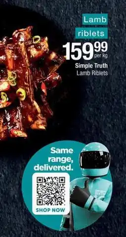 Checkers Lamb riblets offer