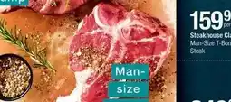 Checkers Man-size t-bone steak offer
